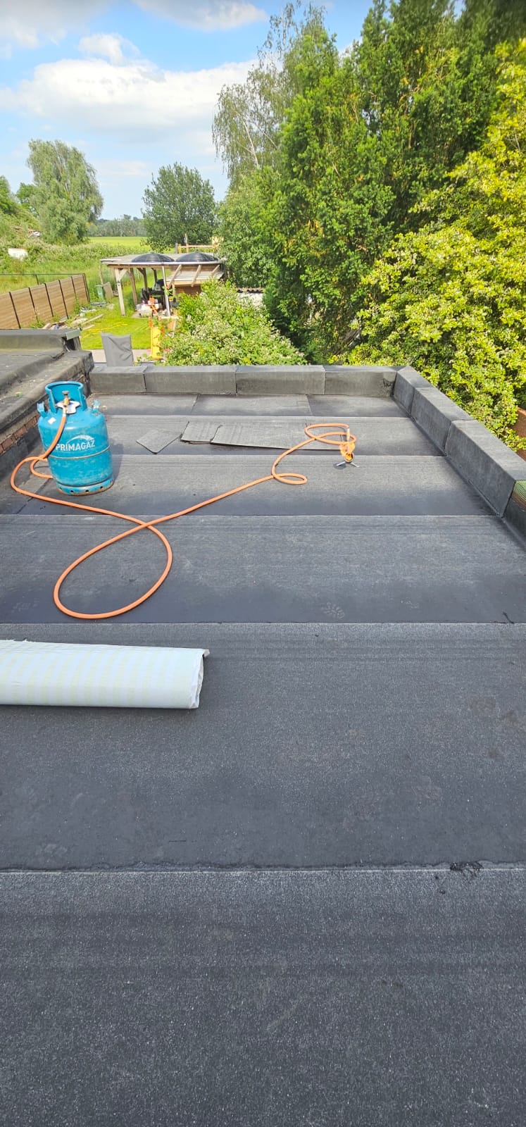 Waterdicht plat dak — realisatie Alpha Energie